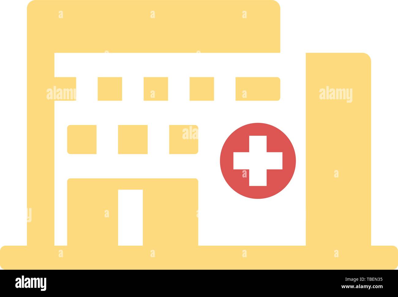 Hospital building icon - vector Stock Vector Image & Art - Alamy