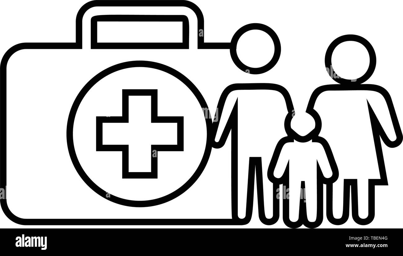 Medical health life protection icon - health safety icon - vector Stock