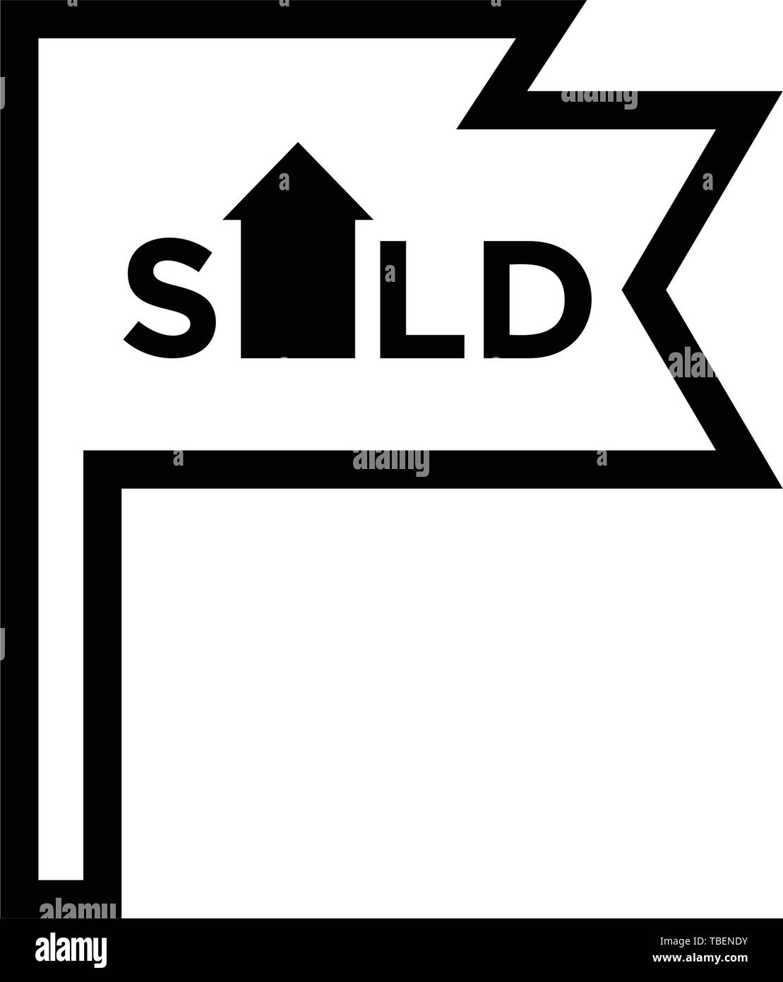 Sold sign icon vector - line art Stock Vector Image & Art - Alamy