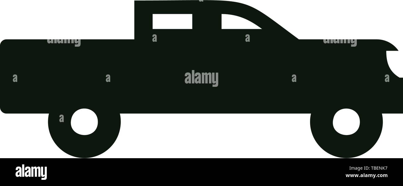 Pickup car icon - Vector illustration Stock Vector