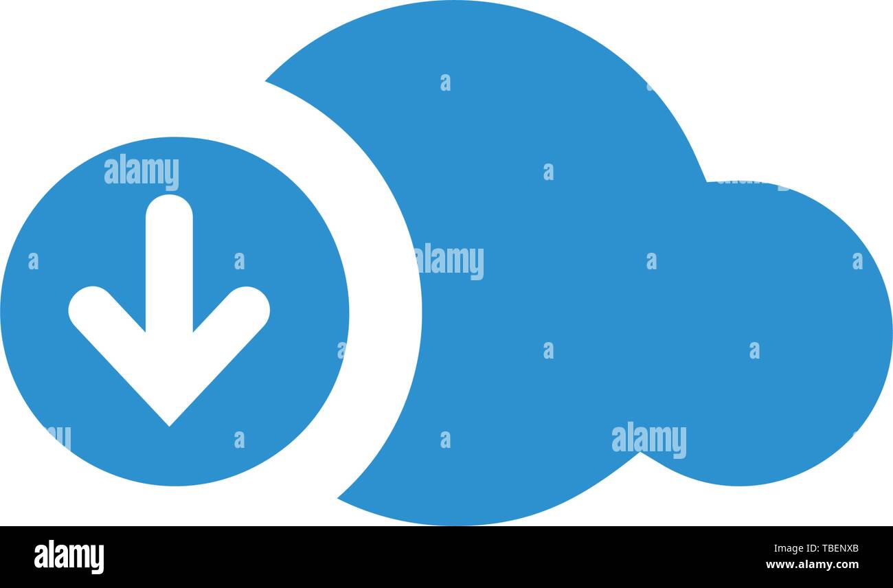 Cloud icon glyph - Vector black Stock Vector Image & Art - Alamy