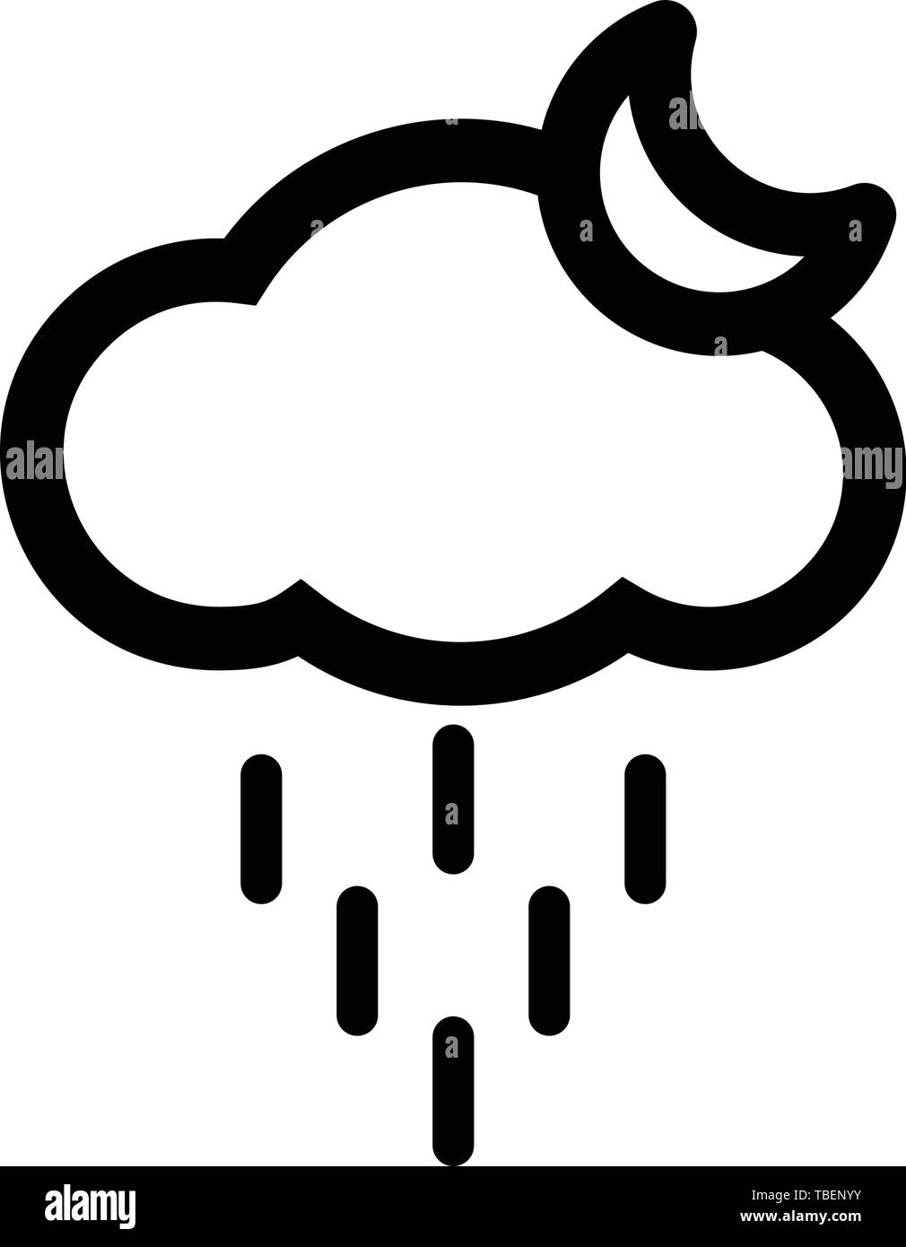 Cloud icon glyph - Vector black Stock Vector Image & Art - Alamy