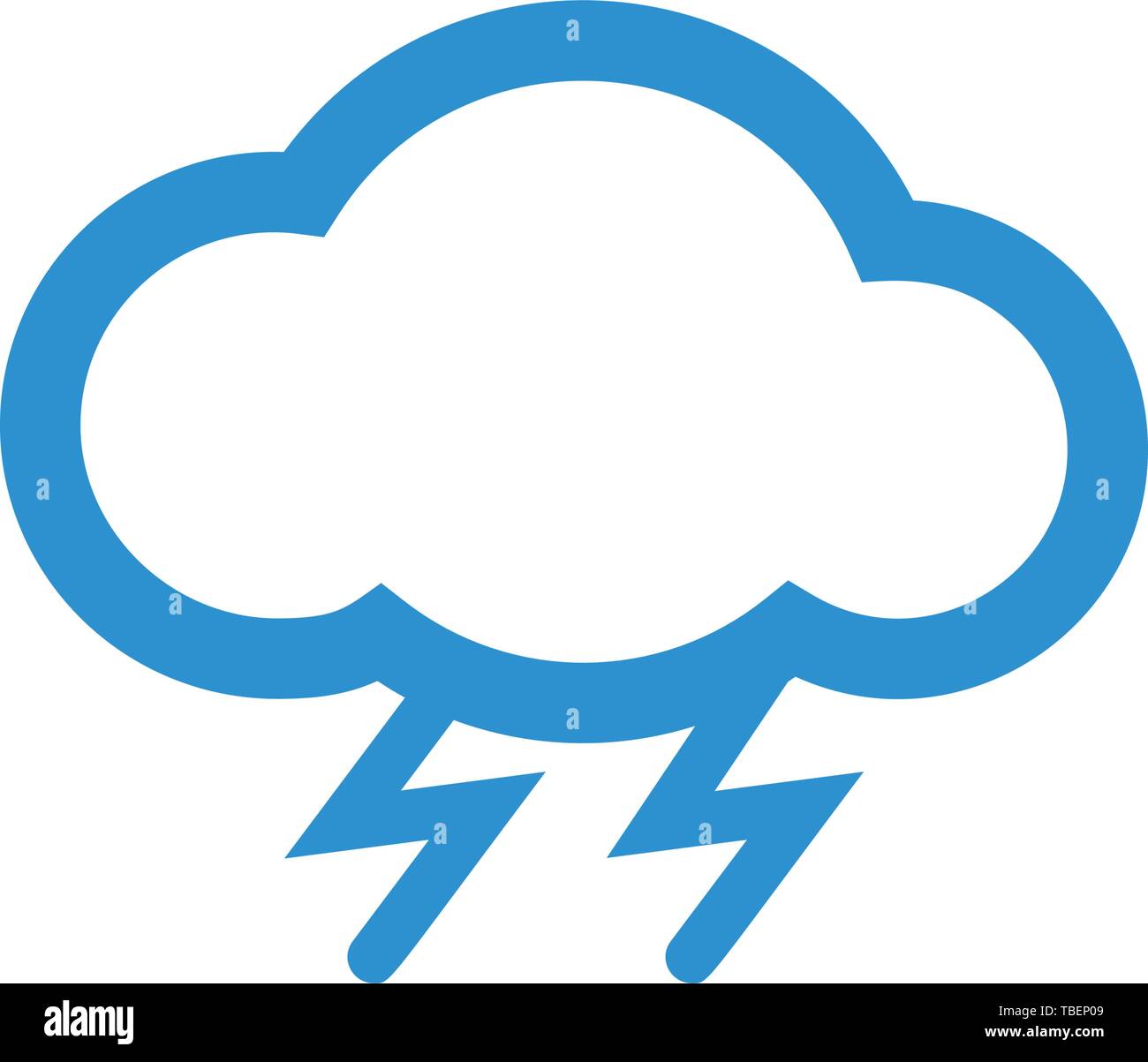 Beautiful blue cloud Stock Vector Images - Alamy