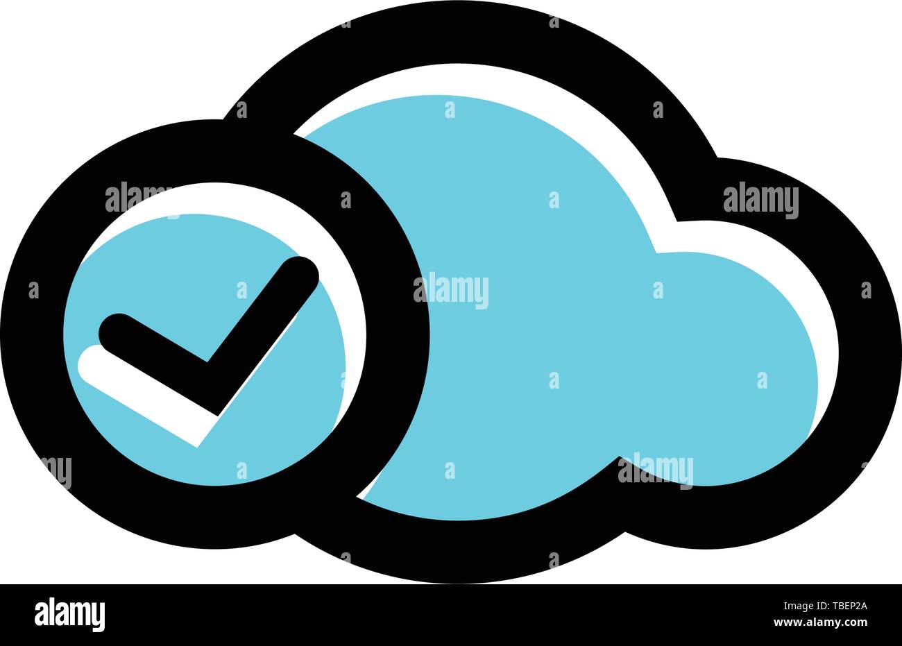 Cloud icon glyph - Vector black Stock Vector Image & Art - Alamy