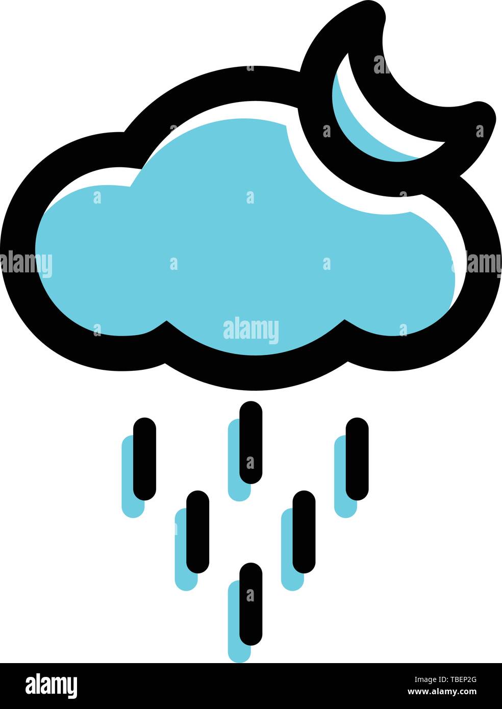 Cloud icon glyph - Vector black Stock Vector Image & Art - Alamy