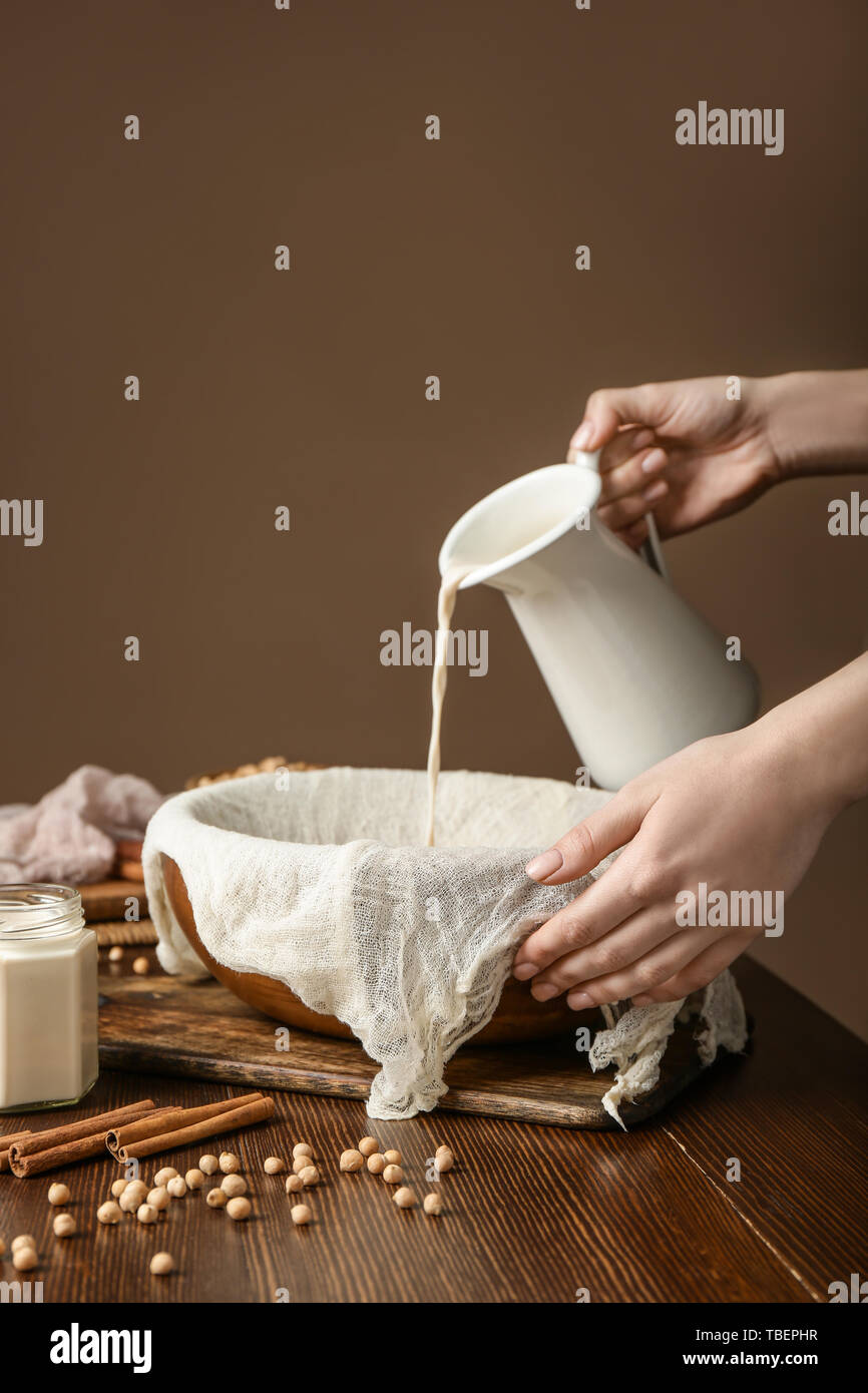 Soy milk woman hires stock photography and images Alamy