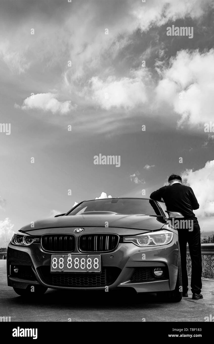 Car BMW BMW shooting photographer Susan Stock Photo