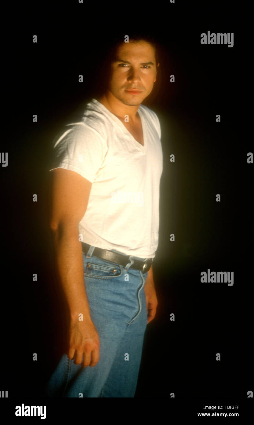 Los Angeles, California, USA 1st June 1994 (Exclusive )  Actor Marco Sanchez poses at a photo shoot on June 1, 1994 in Los Angeles, California, USA. Photo by Barry King/Alamy Stock Photo Stock Photo