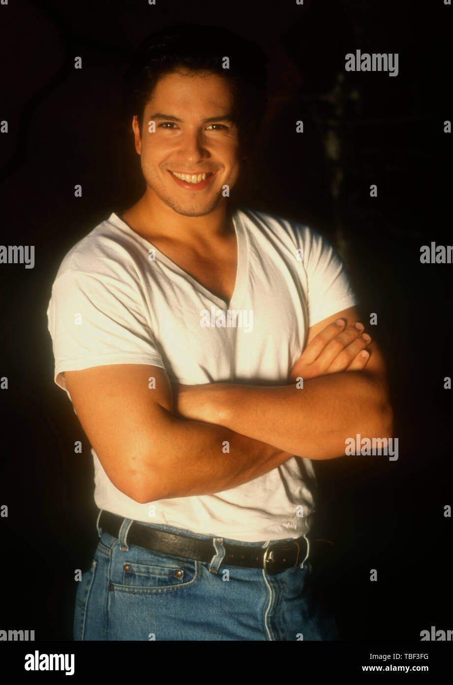 Los Angeles, California, USA 1st June 1994 (Exclusive )  Actor Marco Sanchez poses at a photo shoot on June 1, 1994 in Los Angeles, California, USA. Photo by Barry King/Alamy Stock Photo Stock Photo