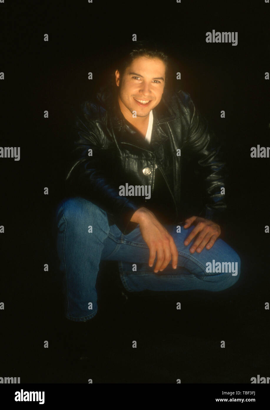 Los Angeles, California, USA 1st June 1994 (Exclusive )  Actor Marco Sanchez poses at a photo shoot on June 1, 1994 in Los Angeles, California, USA. Photo by Barry King/Alamy Stock Photo Stock Photo