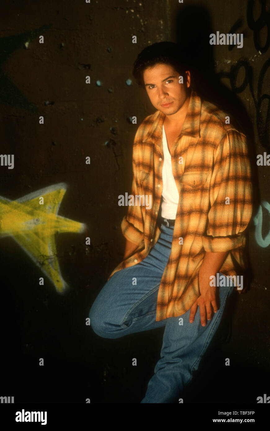 Los Angeles, California, USA 1st June 1994 (Exclusive )  Actor Marco Sanchez poses at a photo shoot on June 1, 1994 in Los Angeles, California, USA. Photo by Barry King/Alamy Stock Photo Stock Photo