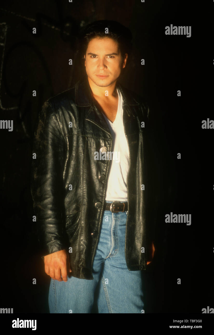 Los Angeles, California, USA 1st June 1994 (Exclusive )  Actor Marco Sanchez poses at a photo shoot on June 1, 1994 in Los Angeles, California, USA. Photo by Barry King/Alamy Stock Photo Stock Photo