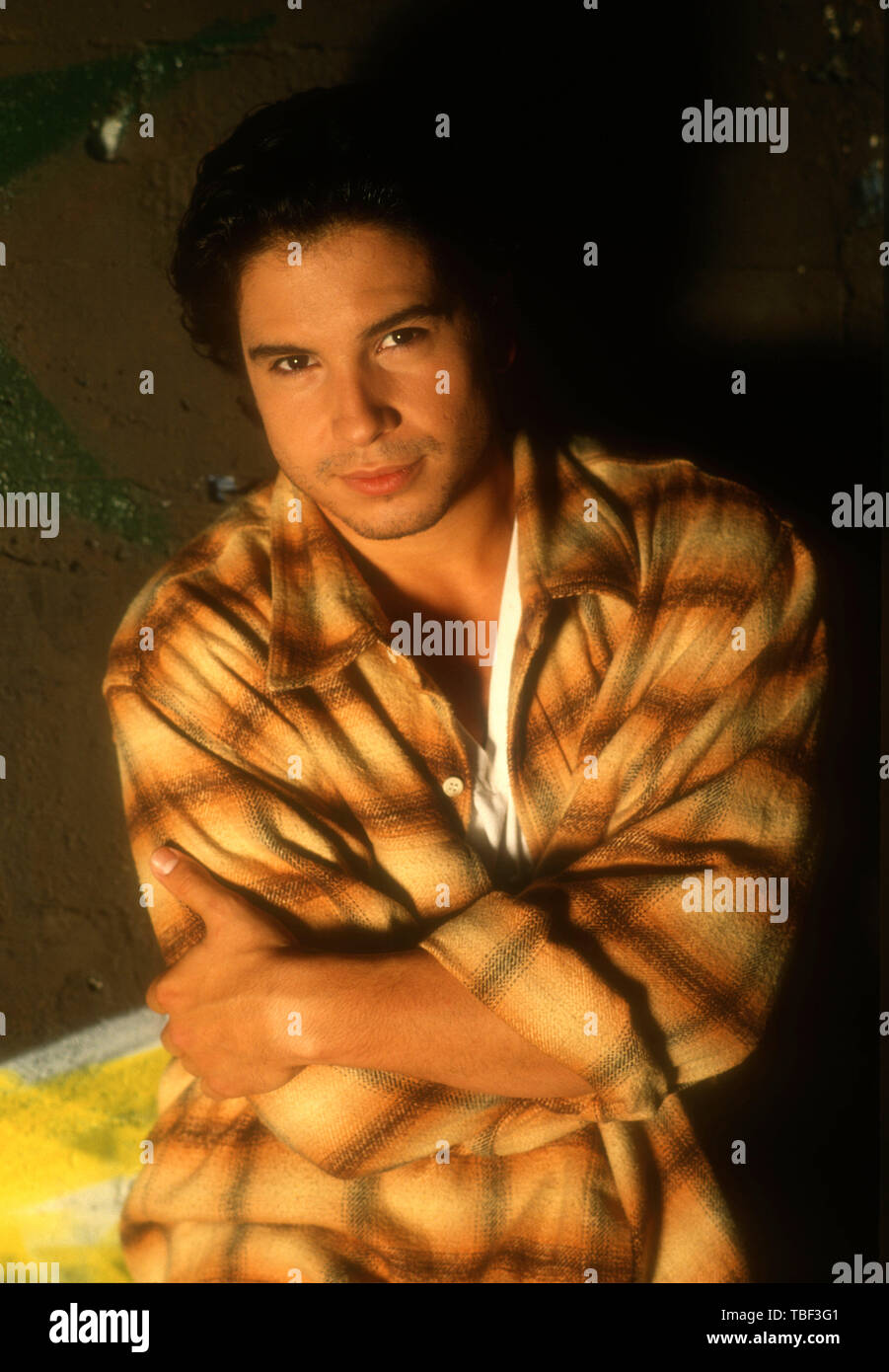 Los Angeles, California, USA 1st June 1994 (Exclusive )  Actor Marco Sanchez poses at a photo shoot on June 1, 1994 in Los Angeles, California, USA. Photo by Barry King/Alamy Stock Photo Stock Photo