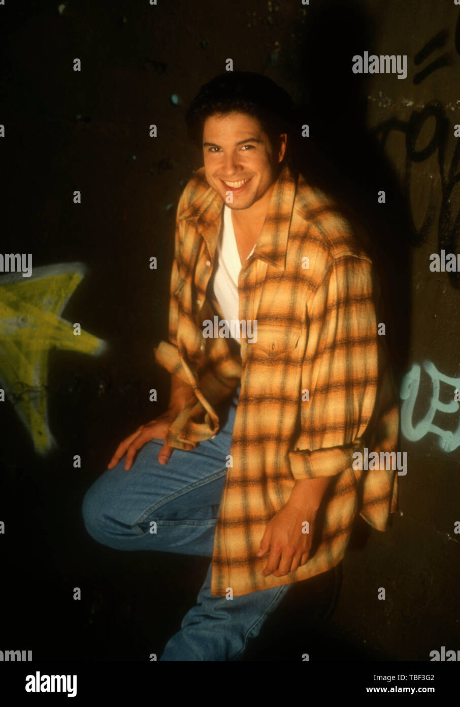 Los Angeles, California, USA 1st June 1994 (Exclusive )  Actor Marco Sanchez poses at a photo shoot on June 1, 1994 in Los Angeles, California, USA. Photo by Barry King/Alamy Stock Photo Stock Photo