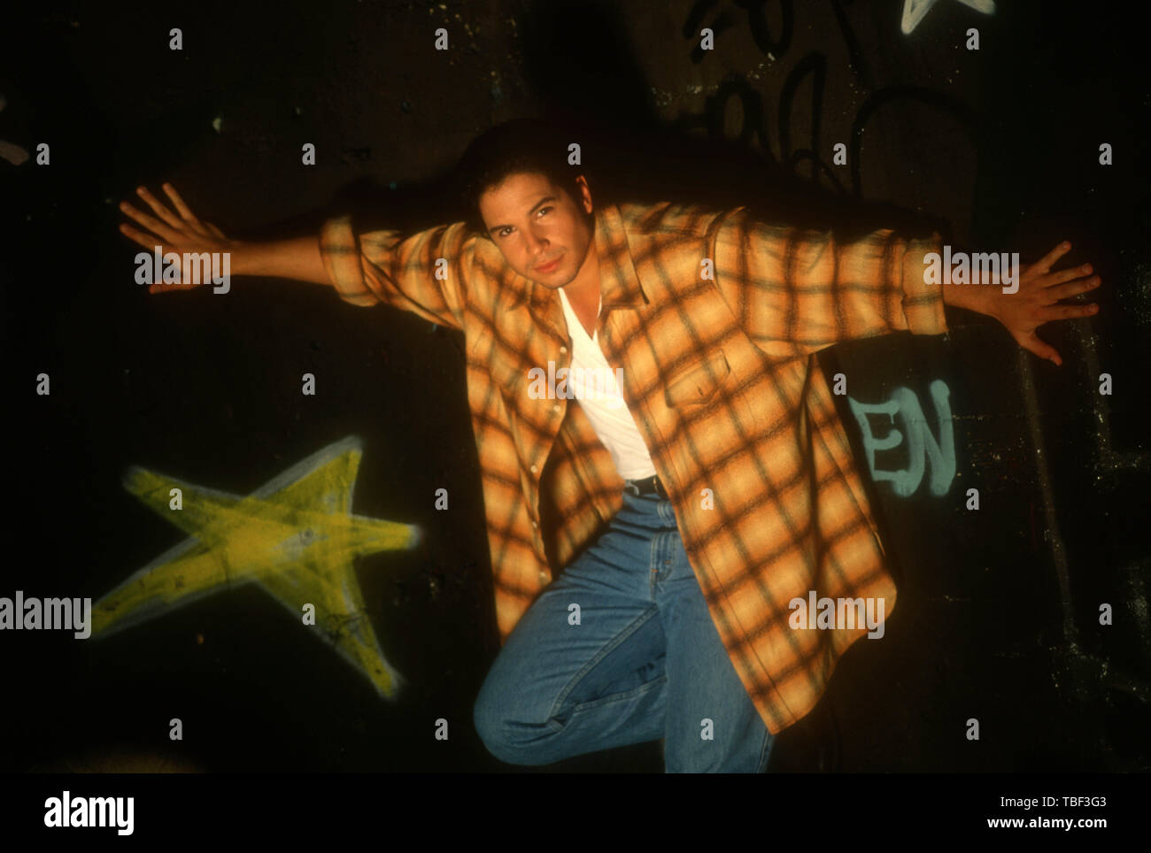 Los Angeles, California, USA 1st June 1994 (Exclusive )  Actor Marco Sanchez poses at a photo shoot on June 1, 1994 in Los Angeles, California, USA. Photo by Barry King/Alamy Stock Photo Stock Photo