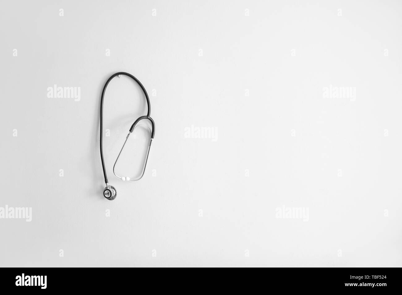 Stethoscope on white background Stock Photo - Alamy