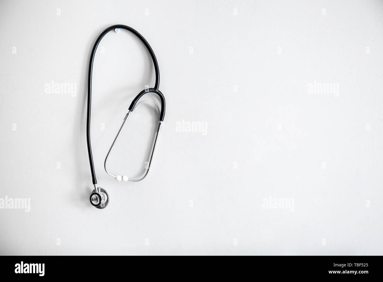 Stethoscope on white background Stock Photo - Alamy