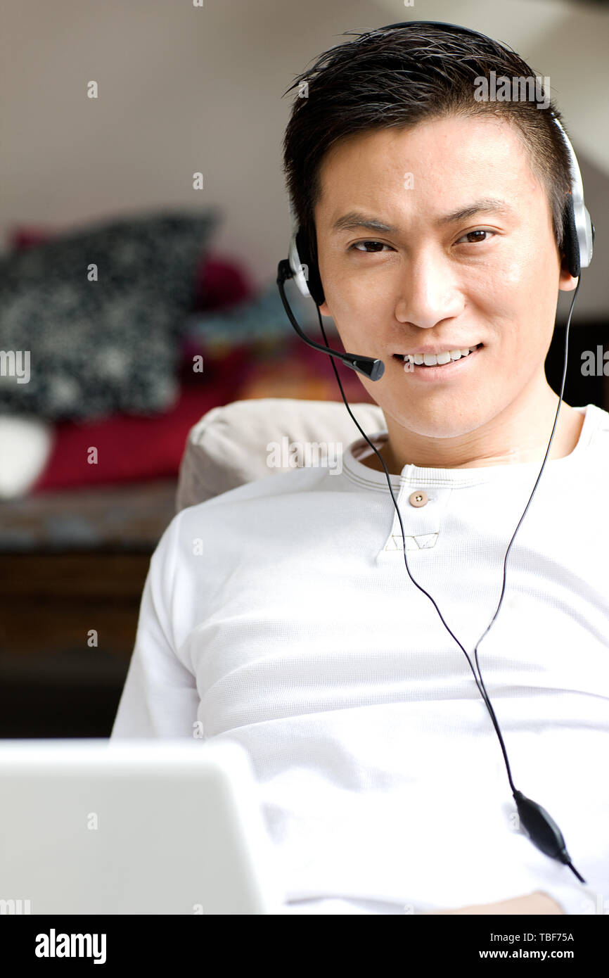 Asian family internet communication hi-res stock photography and images ...