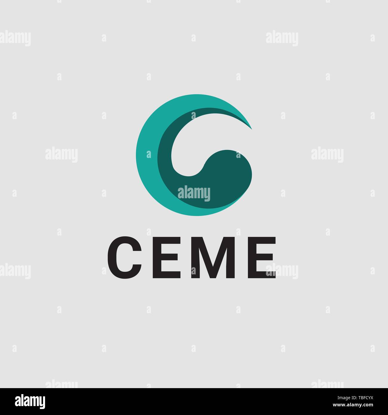 Connect is an abstract logo but can also be used as the letter C logo. Its design is simple and easy to configure Stock Vector