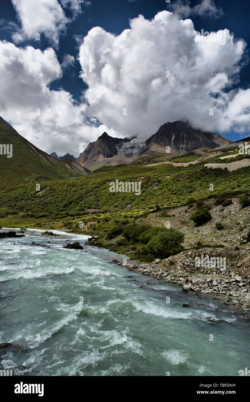 Photographed at the Renlongba Glacier in Chayu County, Tibet Autonomous Region Stock Photo