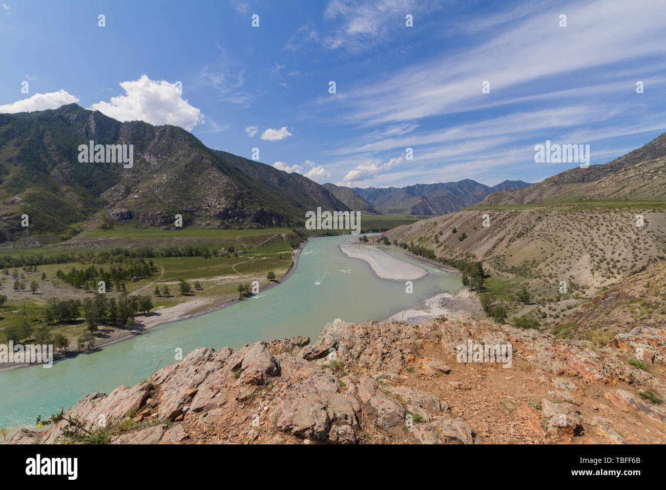 A Panorama Of Rivers And Mountains