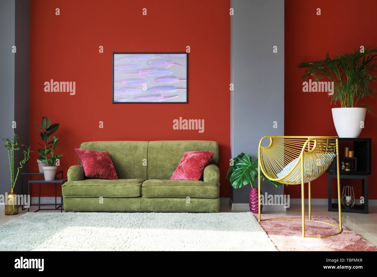 Interior of modern comfortable room Stock Photo Alamy
