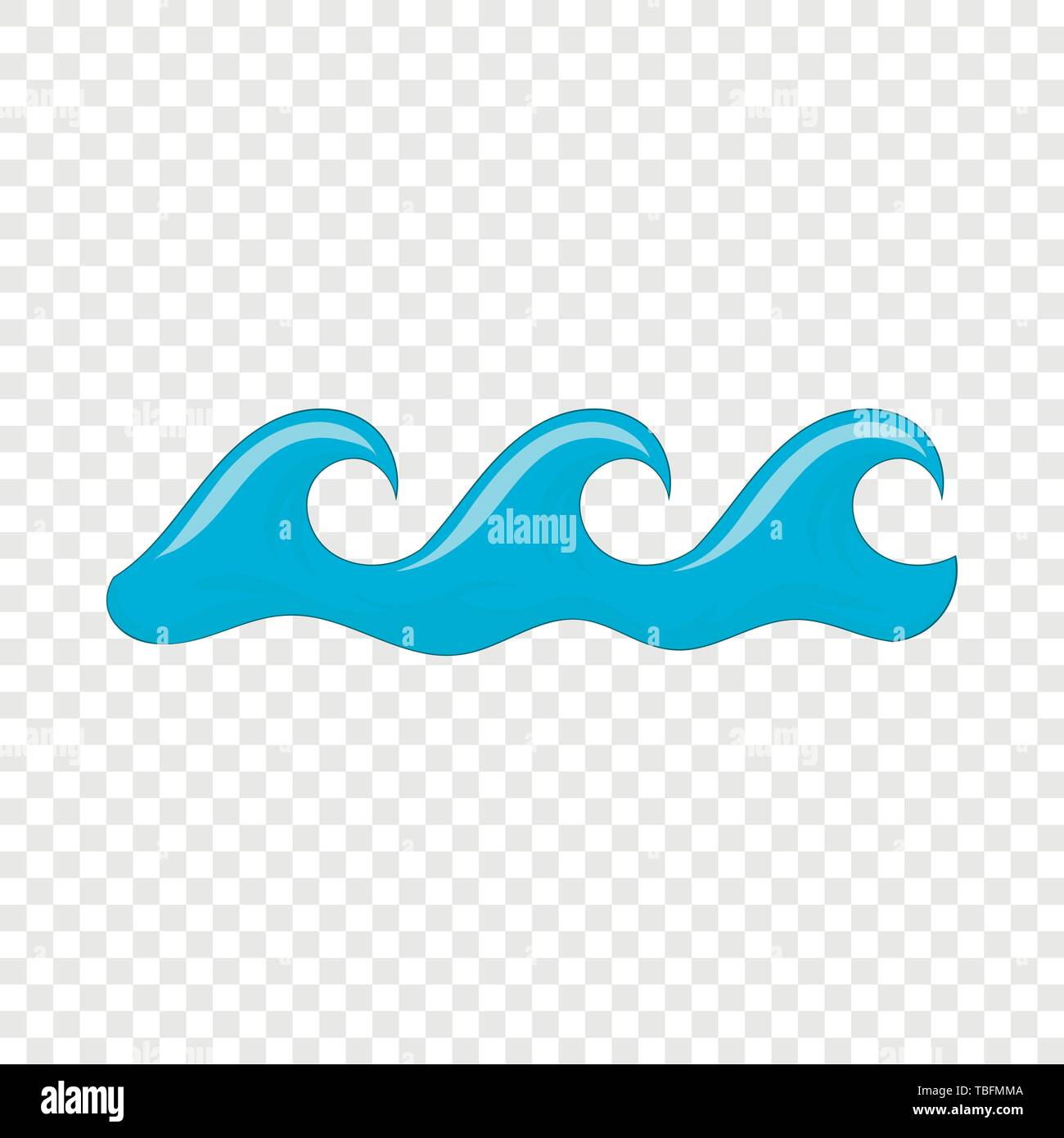 Sea Wave Icon Cartoon Style Stock Vector Image Art Alamy