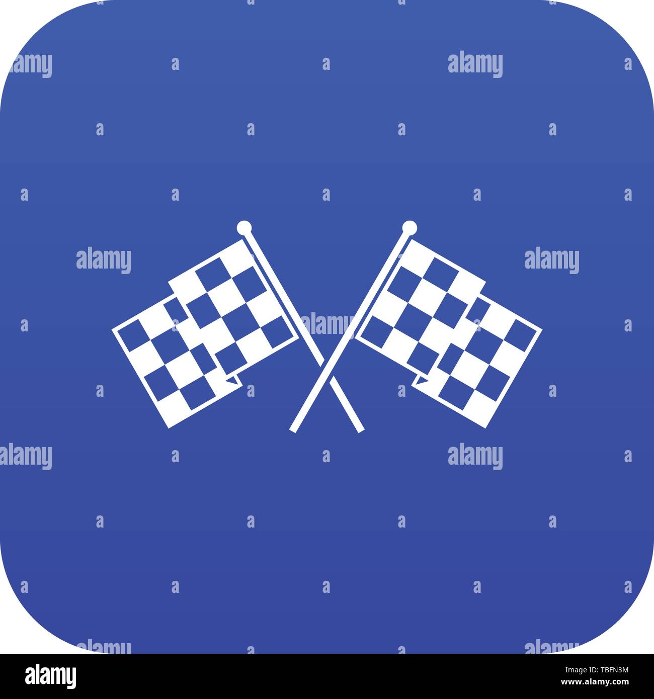 Checkered racing flags icon digital blue Stock Vector Image & Art Alamy