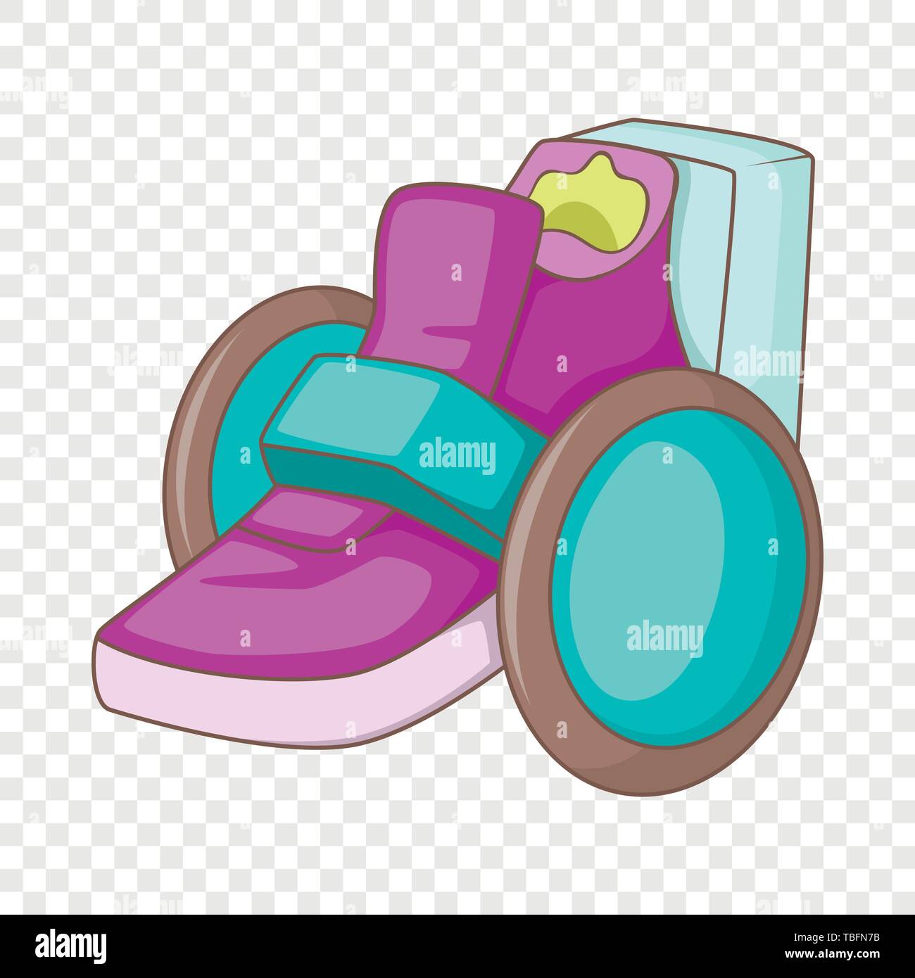 Unicycle icon, cartoon style Stock Vector