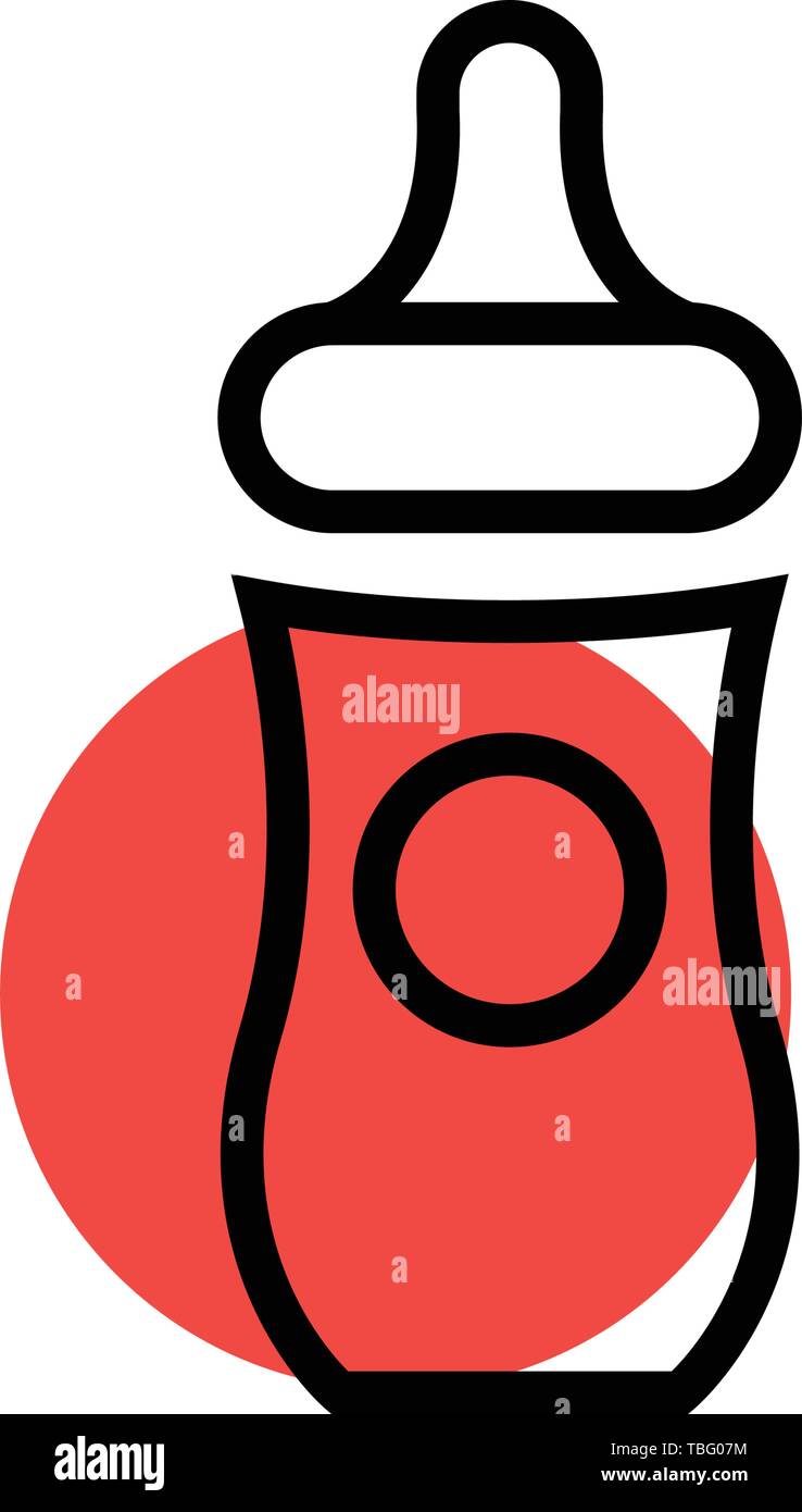 Baby feeding bottle icon - vector Stock Vector