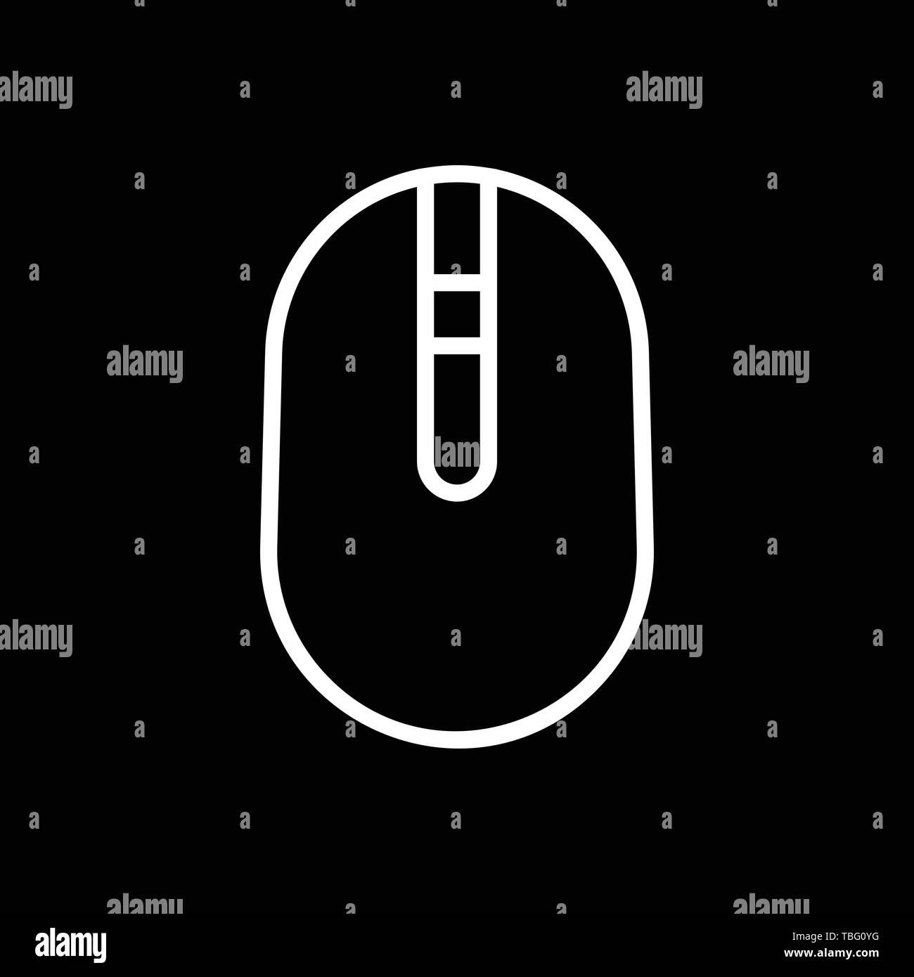 Computer Mouse Icon - Mouse sign vector Stock Vector Image & Art - Alamy