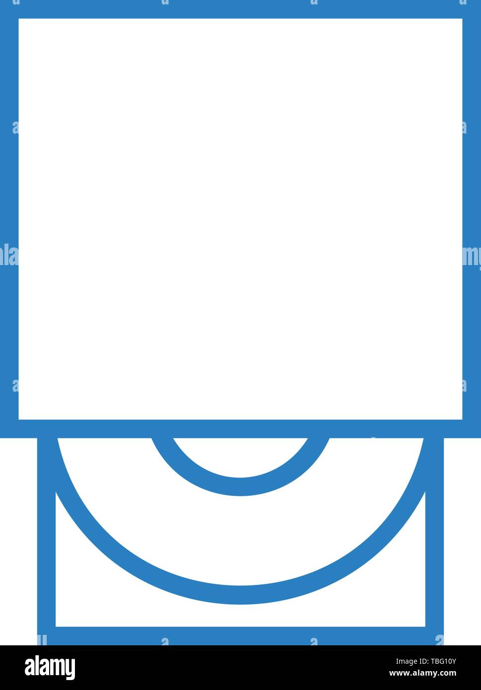 Computer CD ROM icon - DVD driver sign Stock Vector