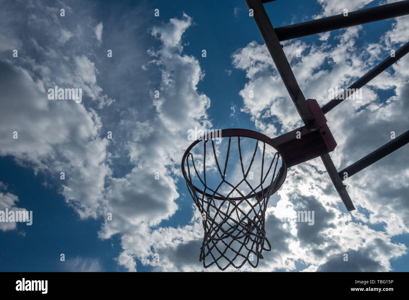 Openair basketball court Stock Photo Alamy