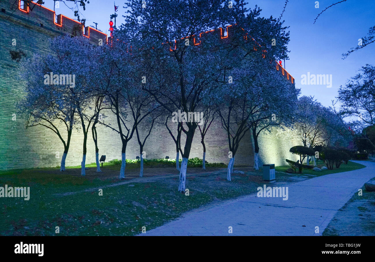 Architectural Scenery of the Ancient City of Xi'an Stock Photo - Alamy