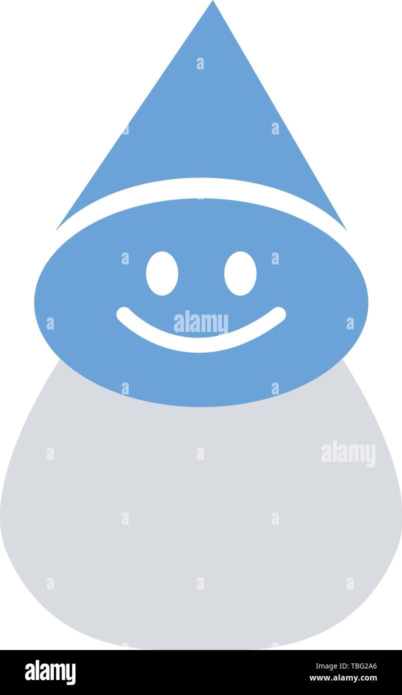 Cute happy Santa Claus illustration in flat style Stock Vector Image ...