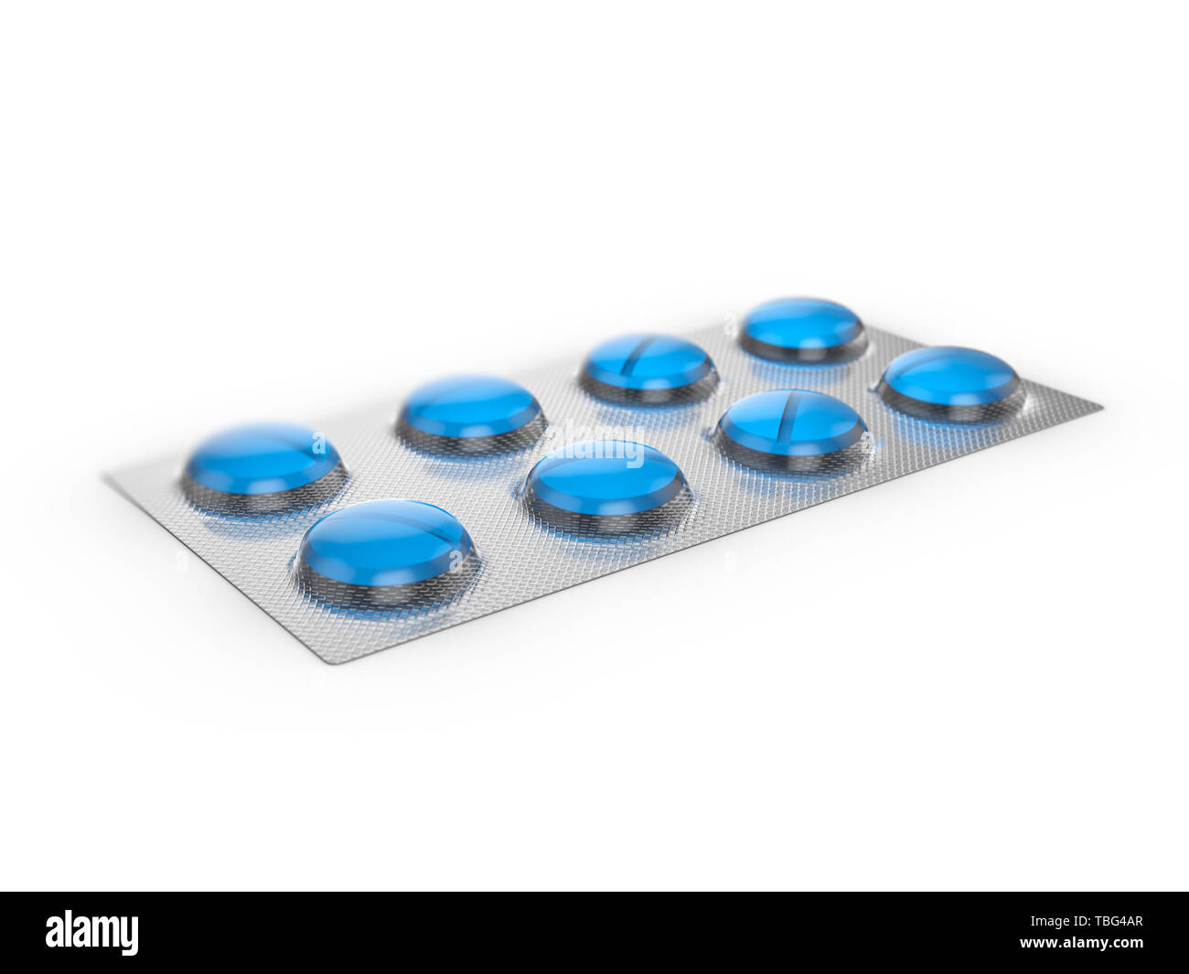 Blister pack on a white background. 3d illustration Stock Photo - Alamy