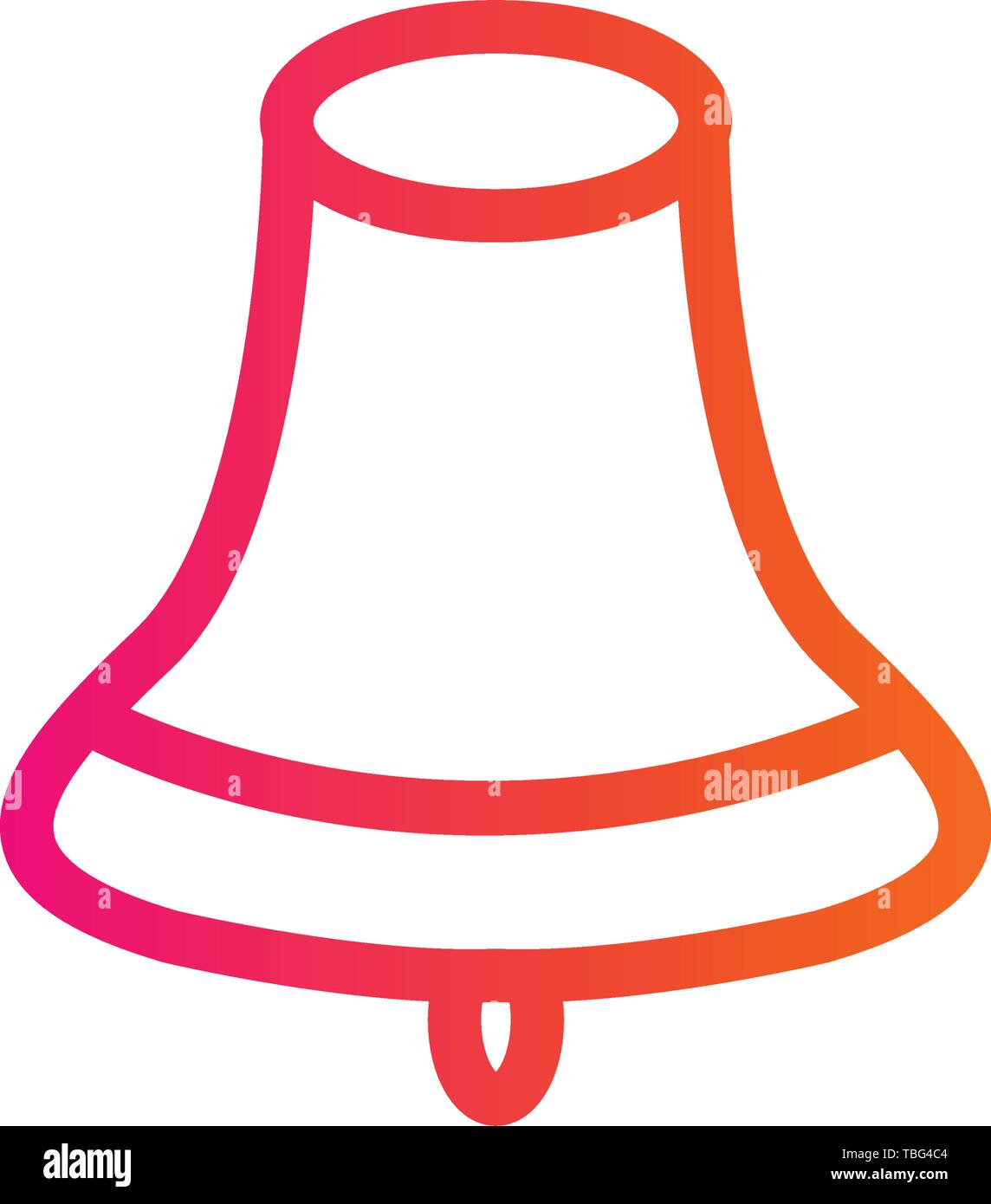 School bell icon vector - Bell sign Stock Vector