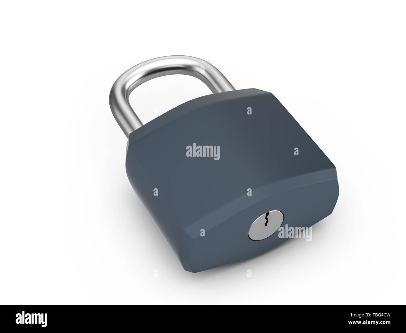 Padlock on a white background. 3d illustration Stock Photo - Alamy