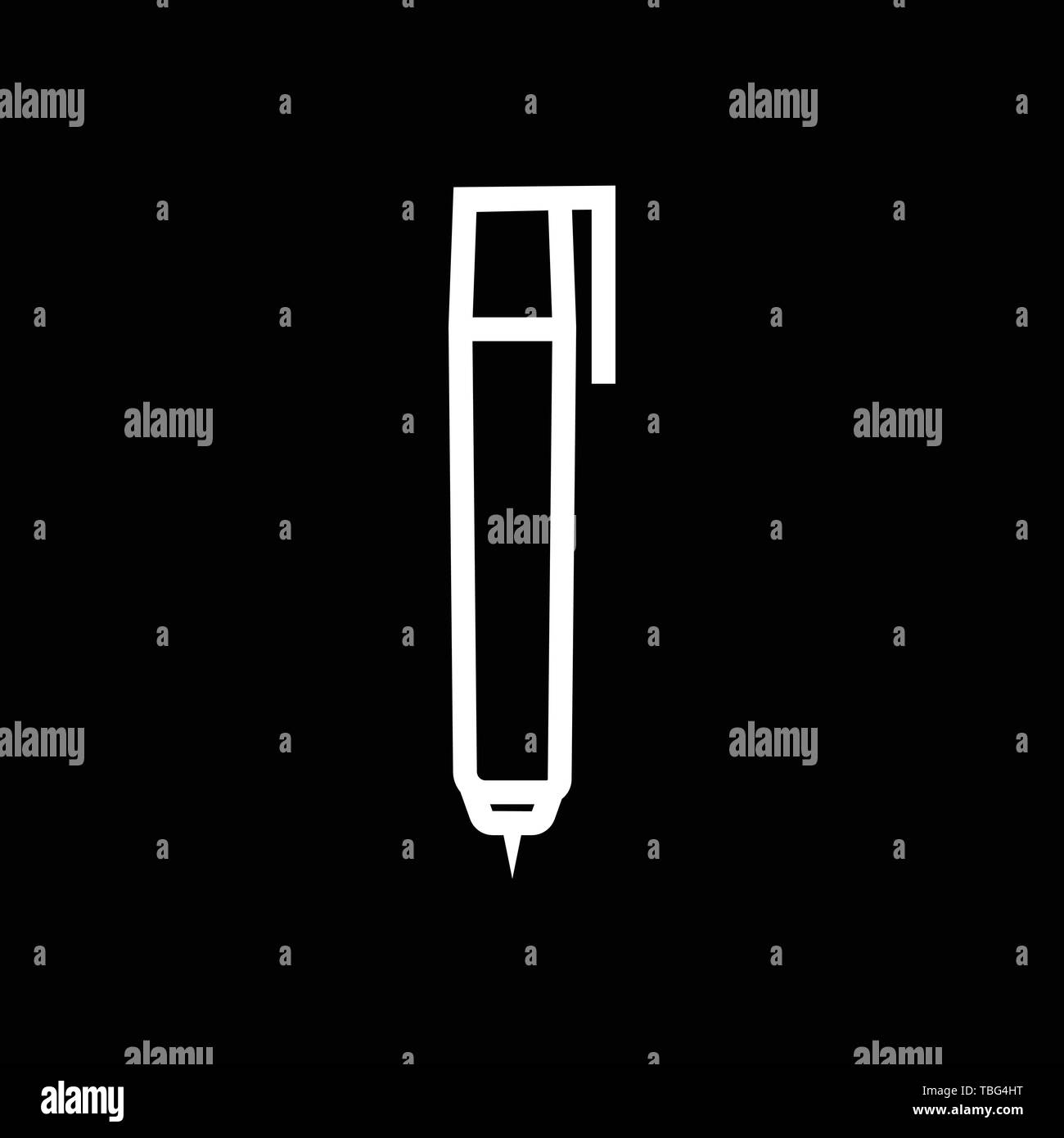 Pen sign icon - Pencil icon vector Stock Vector Image & Art - Alamy