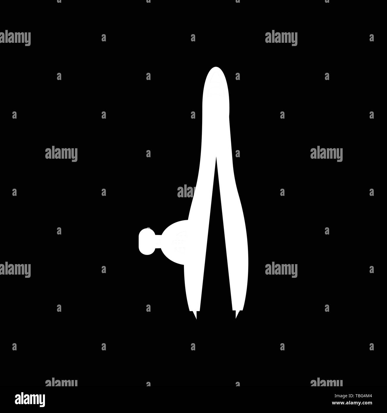 Geometry compasses sign icon - vector Stock Vector Image & Art - Alamy
