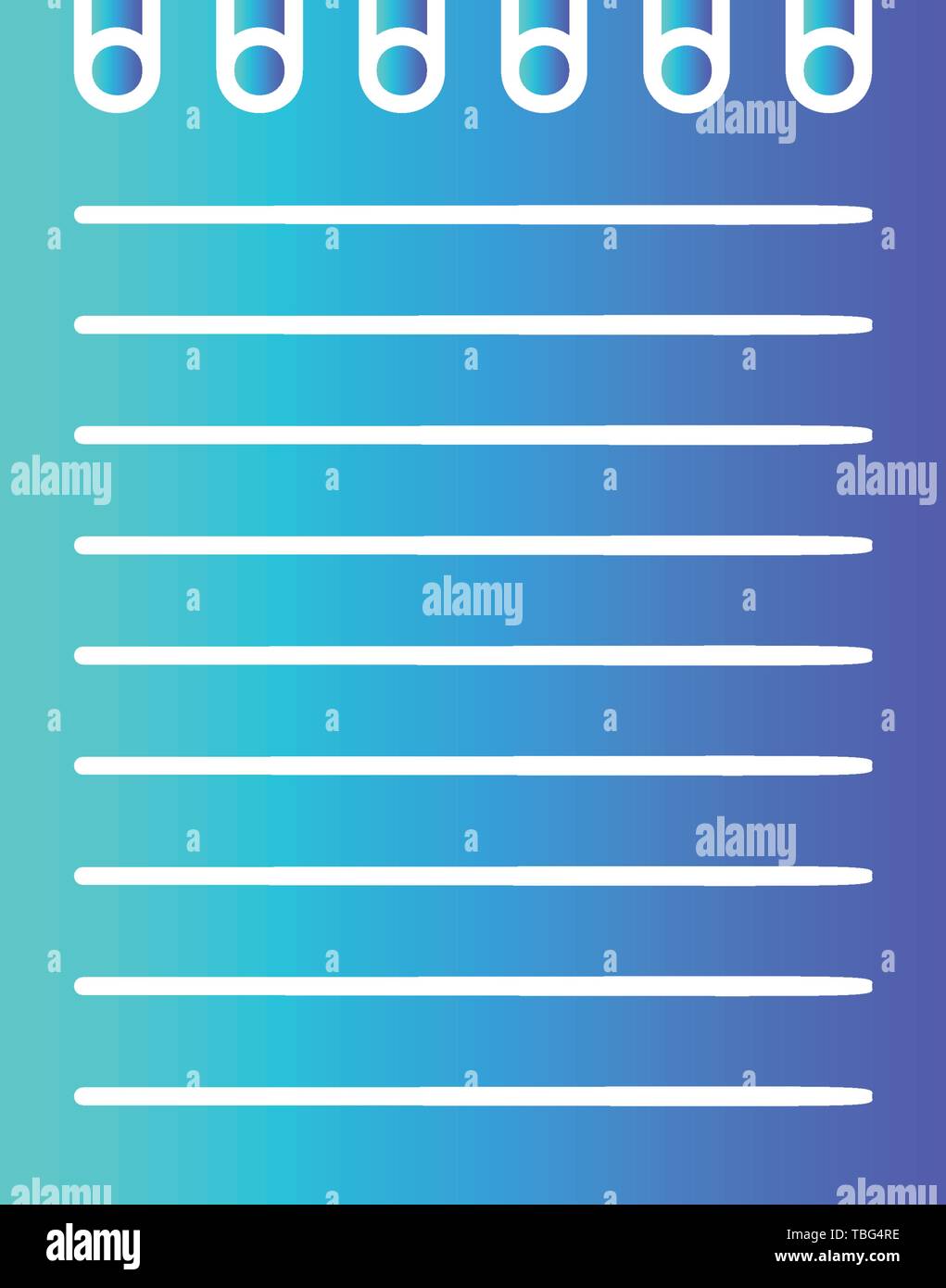 Notepad Icon vector - Document sign Stock Vector