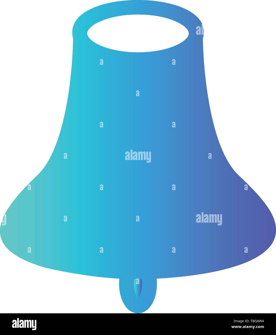 School bell icon vector - Bell sign Stock Vector