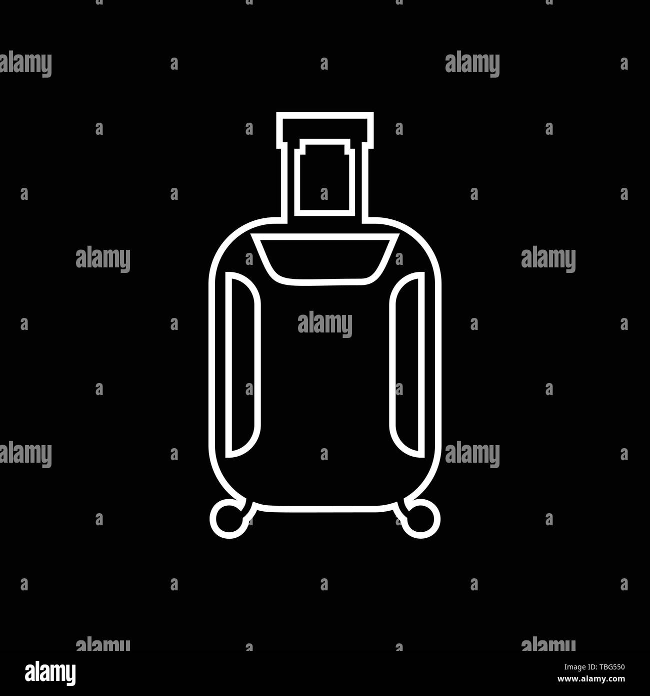 Travel bag icon luggage bag vector Stock Vector Image & Art Alamy