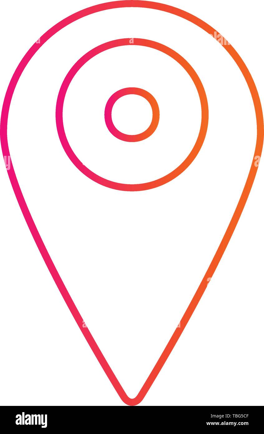 Location vector icon - Place symbol - GPS pictogram Stock Vector