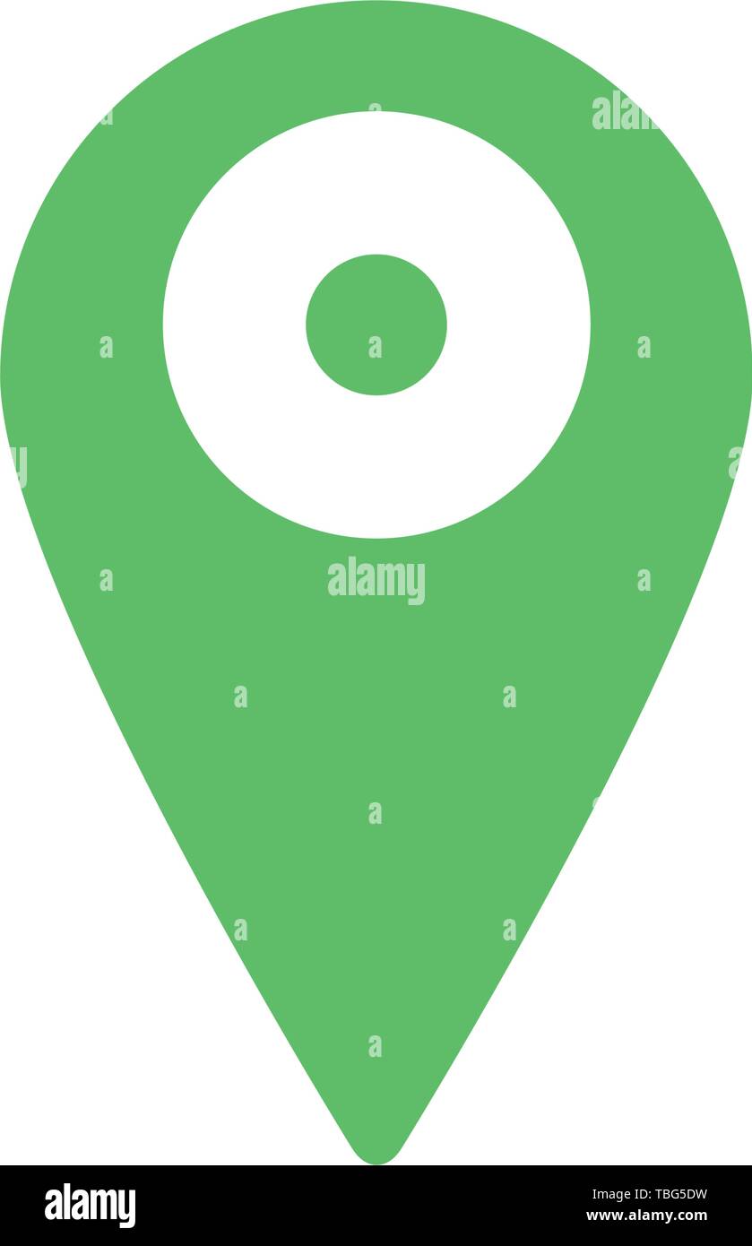 Location vector icon - Place symbol - GPS pictogram Stock Vector