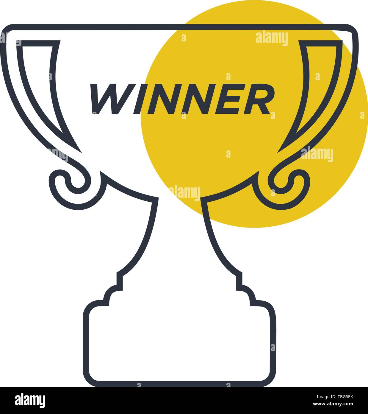 Trophy cup winner icon vector Stock Vector Image & Art - Alamy