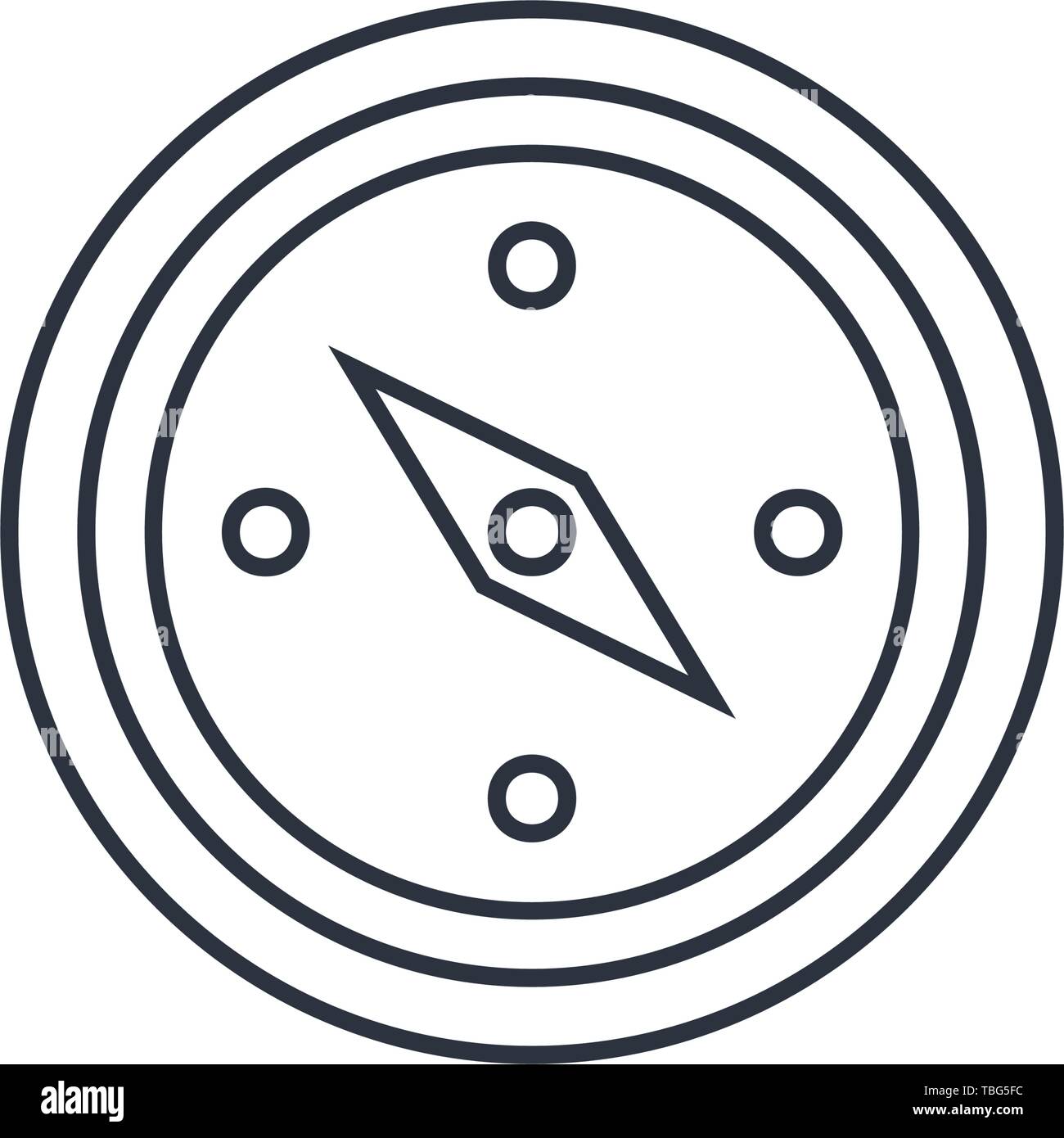 Compass vector icon - sign Stock Vector Image & Art - Alamy
