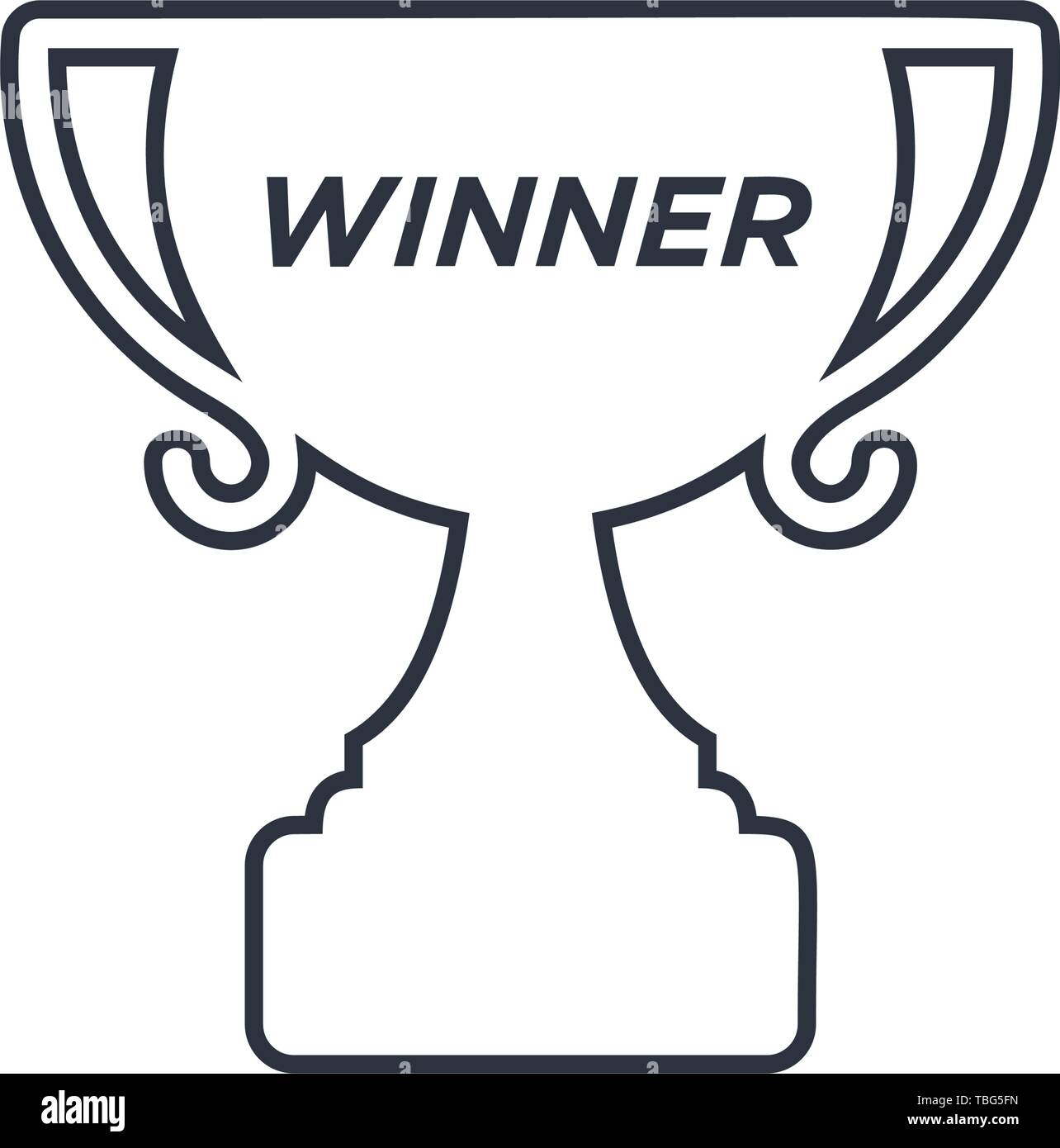 Trophy cup winner icon vector Stock Vector Image & Art - Alamy