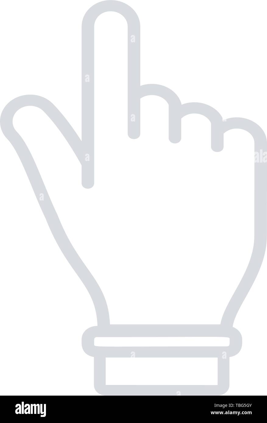 Hand vector icon - vector Stock Vector Image & Art - Alamy