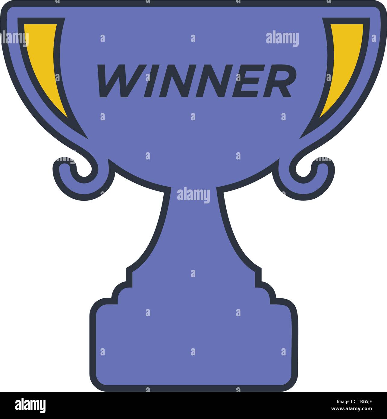 Trophy cup winner icon vector Stock Vector Image & Art - Alamy